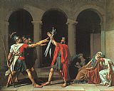 Jacques-Louis David The Oath of the Horatii painting